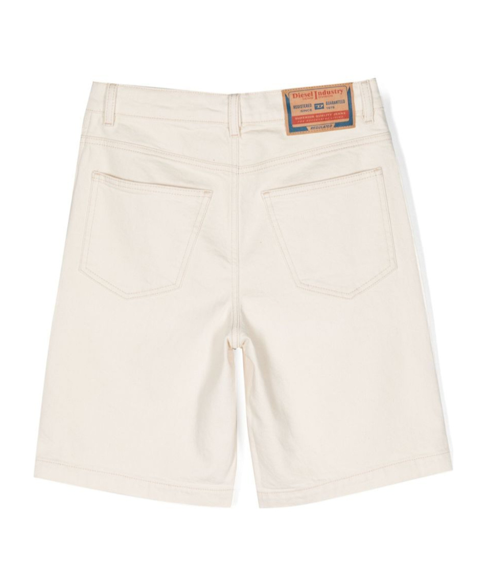 Diesel D-macs Denim Shorts In White