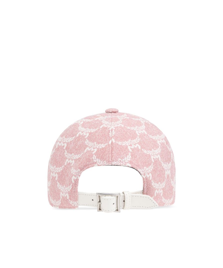 Mcm Pattern Baseball Cap In Pink