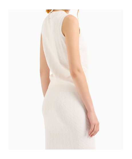 Armani Exchange Sleeveless Vest In White