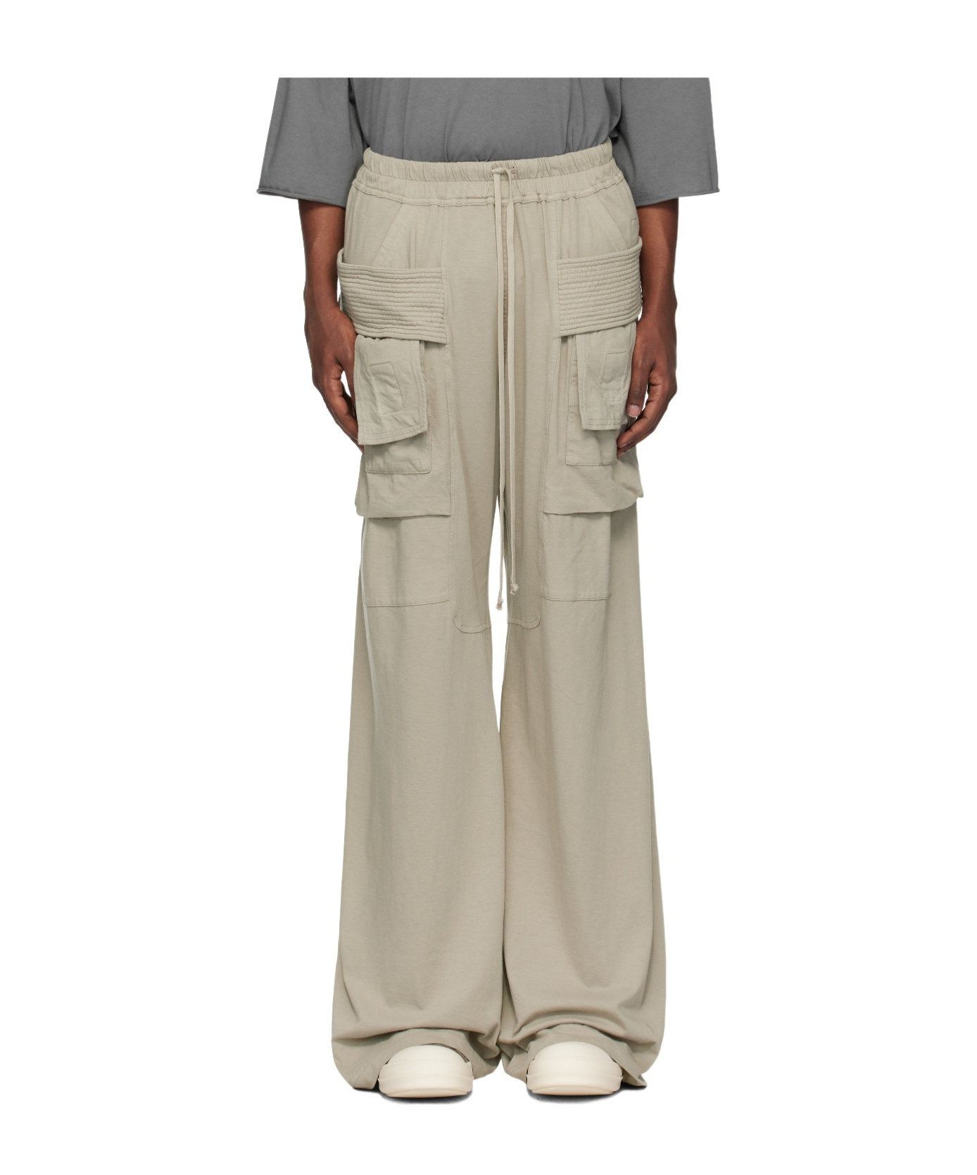 Shop Rick Owens Drkshdw Drawstring Overalls In Nude