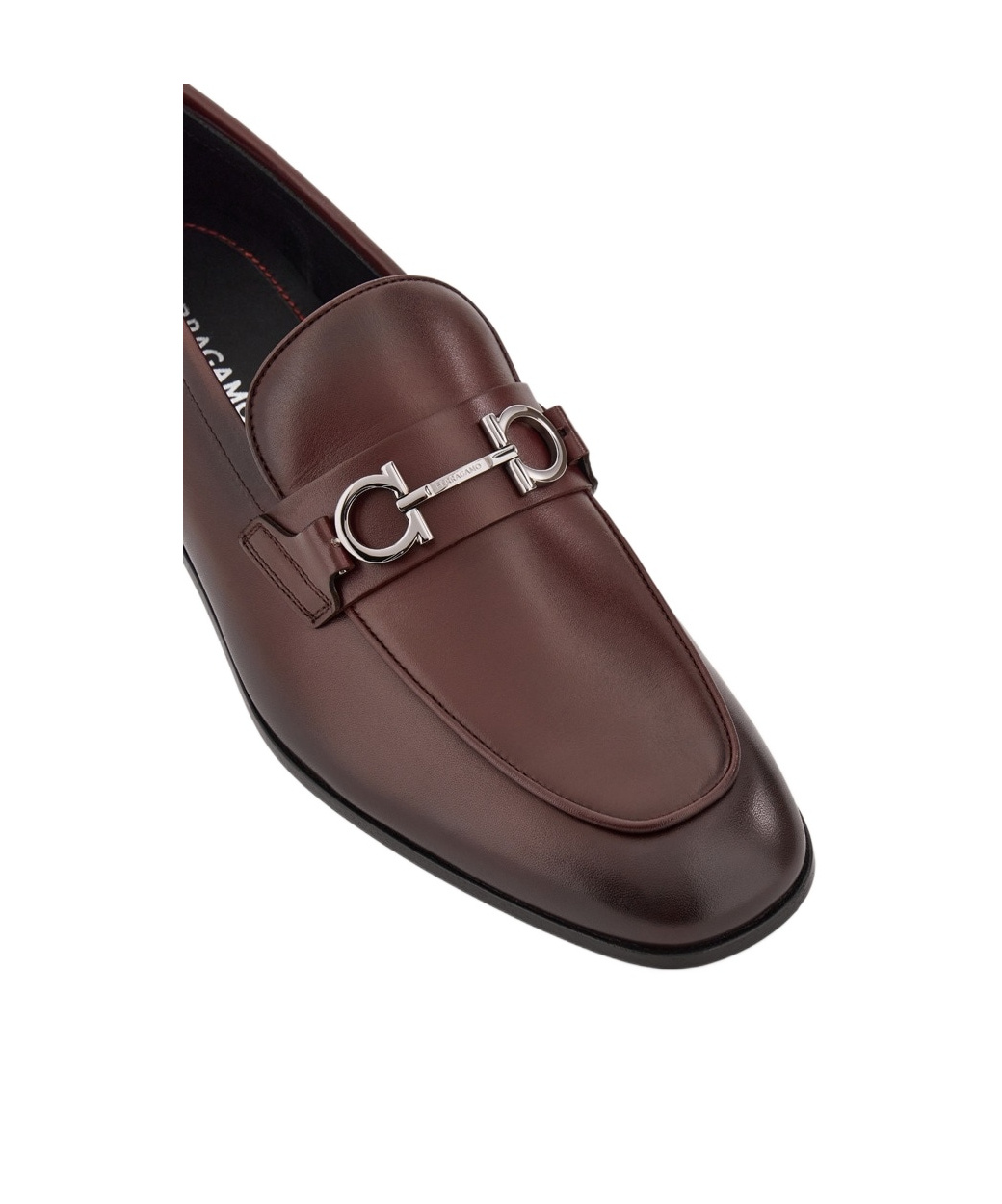 Ferragamo Gancini Embellished Loafers In Black