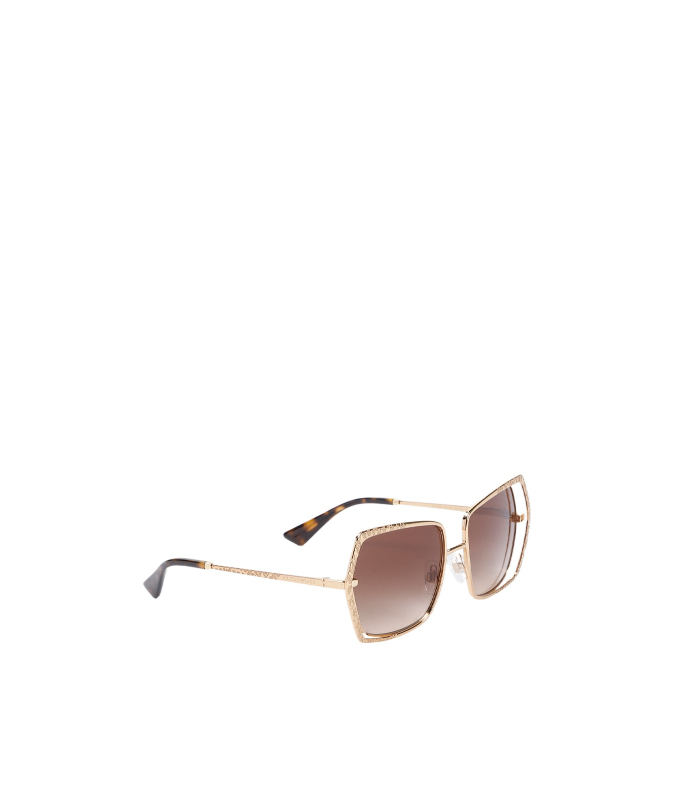DOLCE & GABBANA SQUARE PRINTED SUNGLASSES