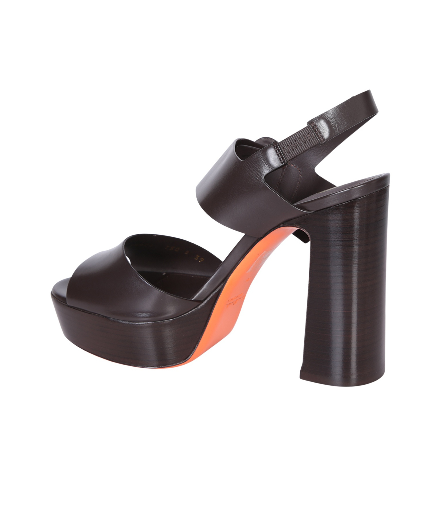 SANTONI 120MM LEATHER SANDALS