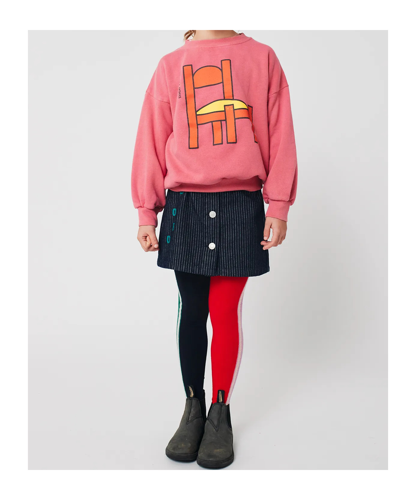 Bobo Choses Crew Neck Sweatshirt In Pink