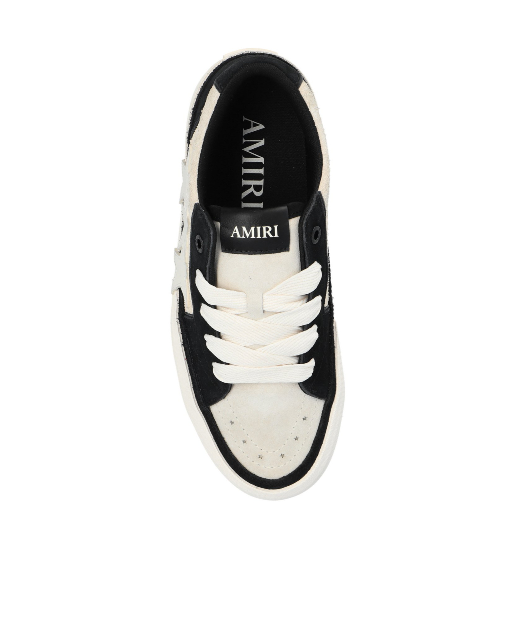 Amiri Sunset Skate Low Sneakers In Birch And Black In White