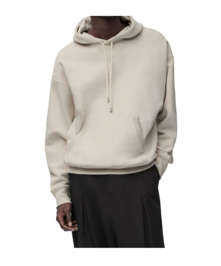 Loewe Hooded Long-sleeved Hoodie In White