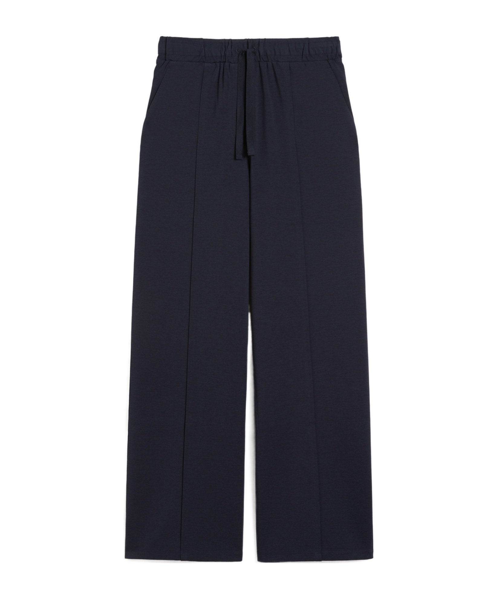 Weekend Max Mara Milano-knit Jersey Trousers In Black