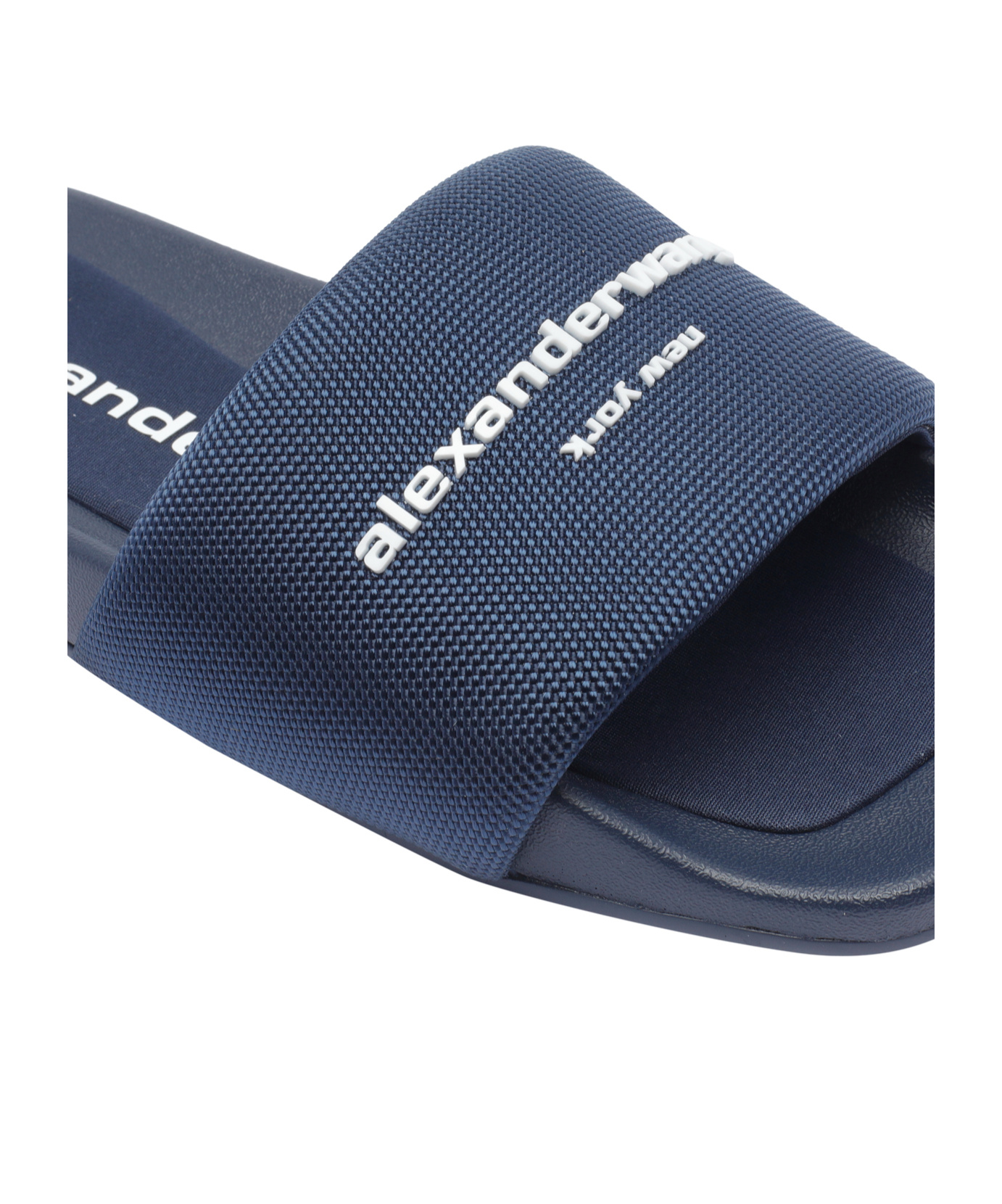 Shop Alexander Wang Logo Flip-flops In Blue