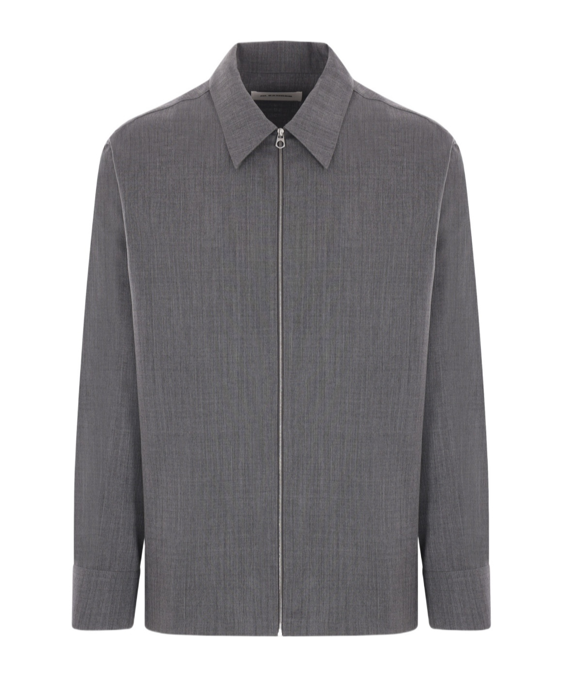 Jil Sander Long-sleeved Casual Jacket In Gray
