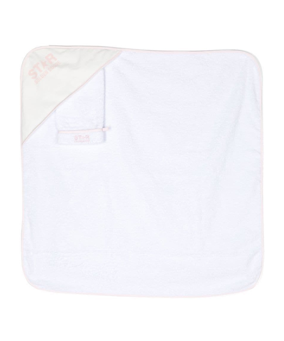 Golden Goose Kids Star Printed Baby Set In White
