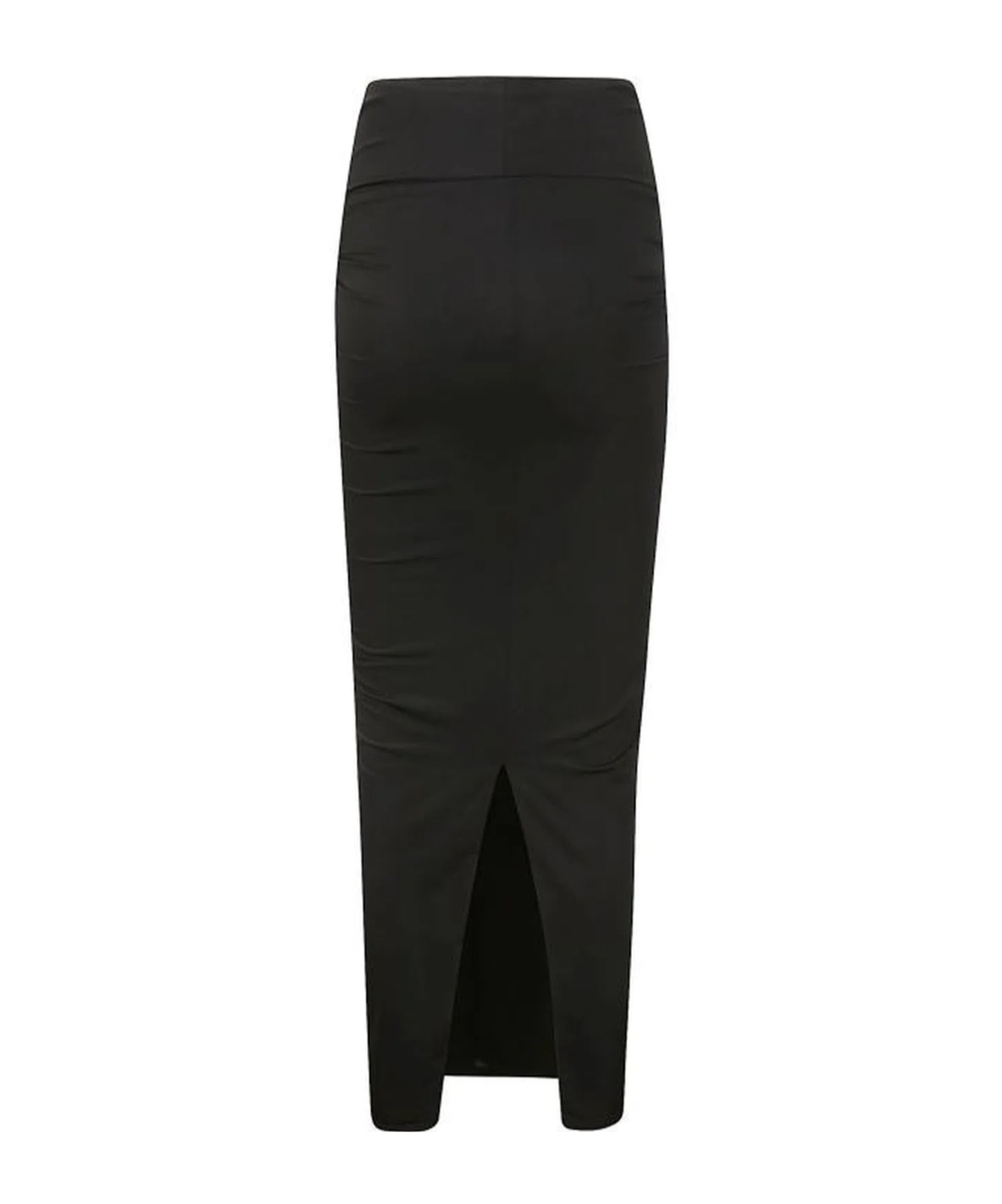16arlington Berretta Draped Jersey Midi Skirt In Black