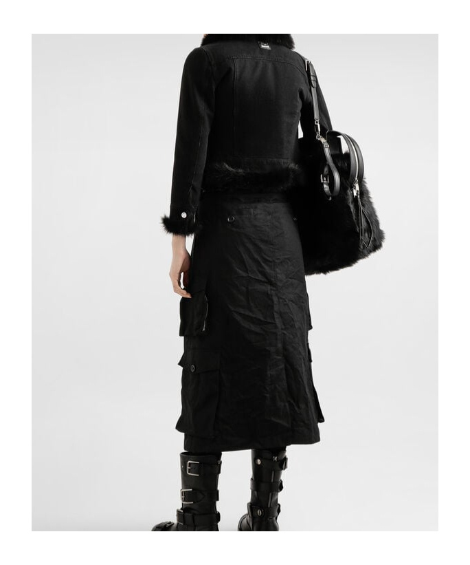 Dolce & Gabbana Dolce  Gabbana Cropped Denim Jacket In Black