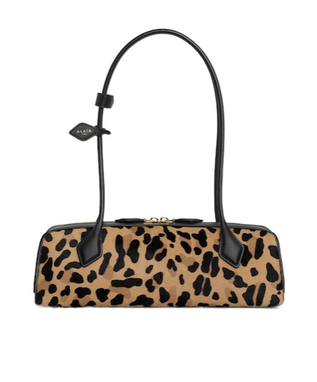 Alaïa Le Teckel Medium Bag In Leopard Haircalf