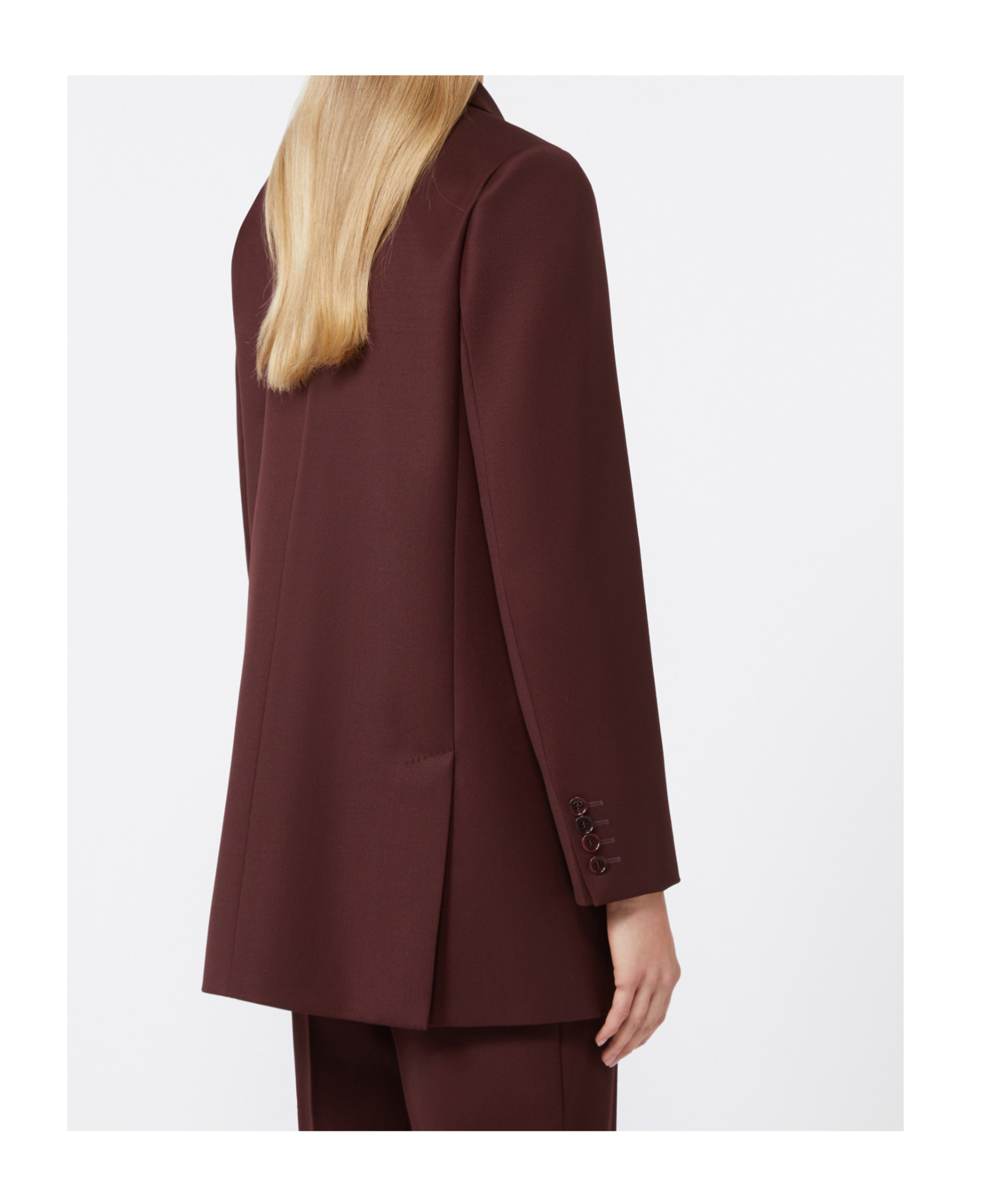 Max Mara - Double-breasted Wool Blazer In Brown
