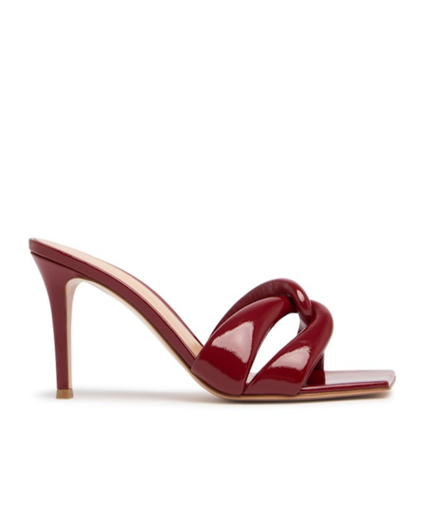 GIANVITO ROSSI SQUARE-HEADED HIGH-HEELED SANDALS