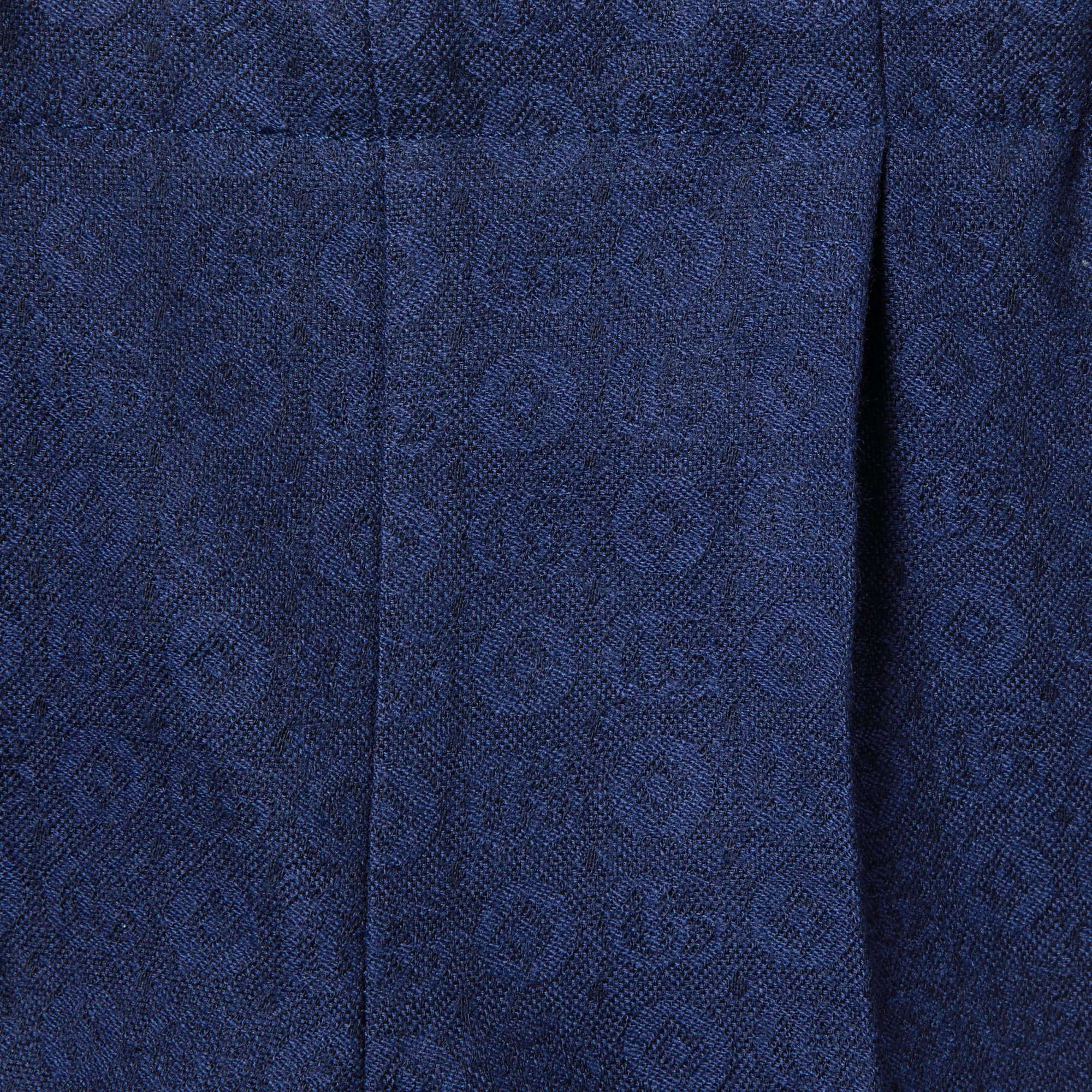 Gucci Sleeveless Wool Jumpsuit In Blue