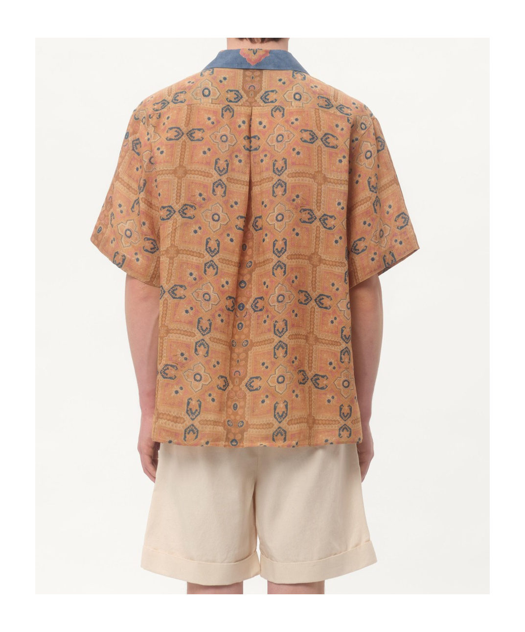 Valentino Imaginary Journey Linen Shirt In Multi