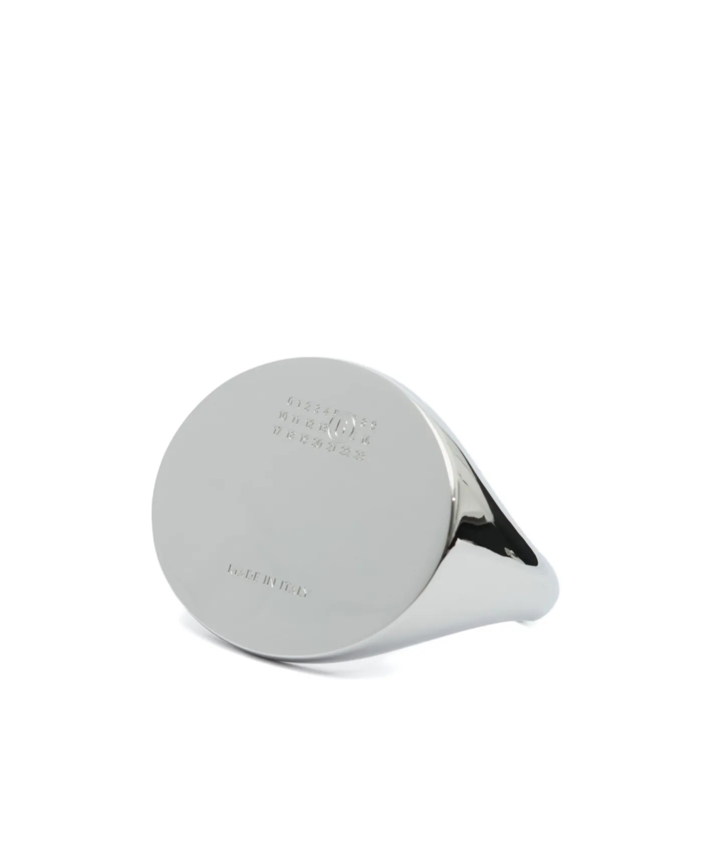 Mm6 Maison Margiela Numbers-motif Cuff Bracelet In Silver