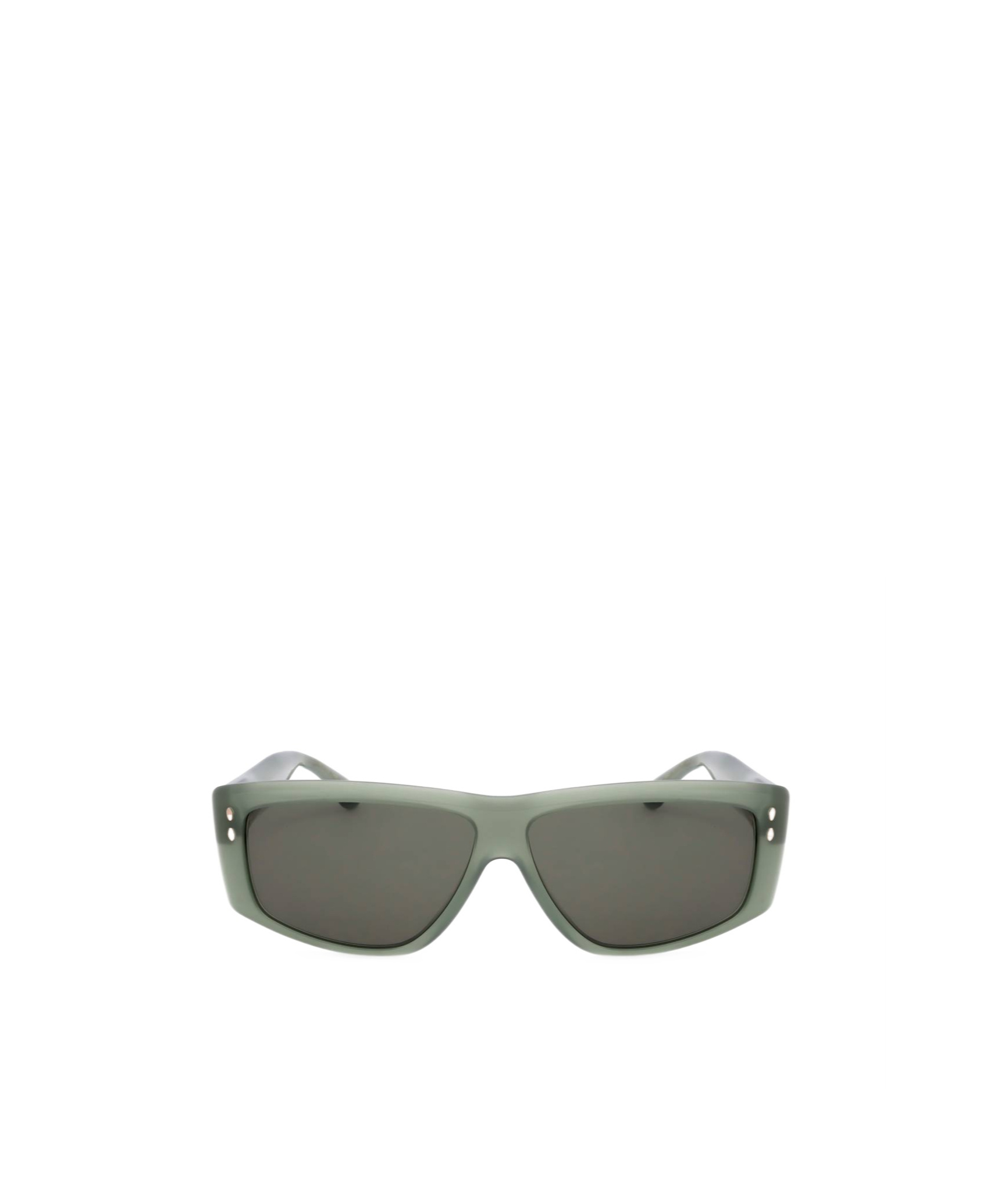 Isabel Marant Geometric Frame Sunglasses In Green