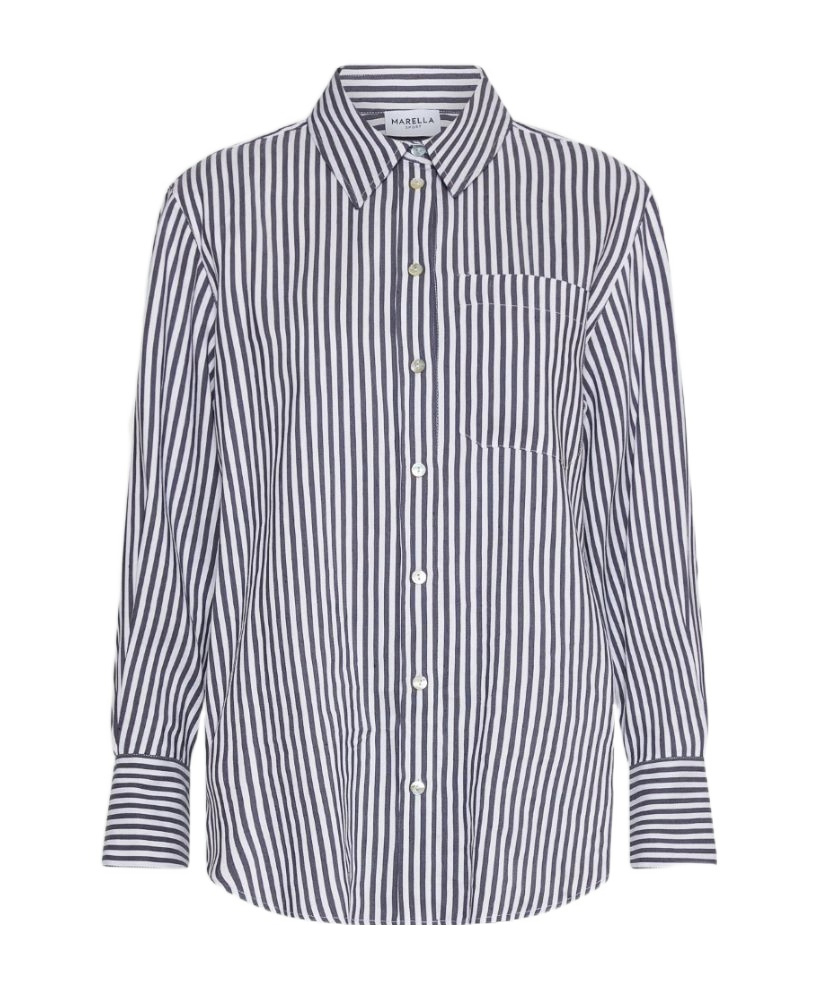 Shop Marella Linen And Cotton Shirt