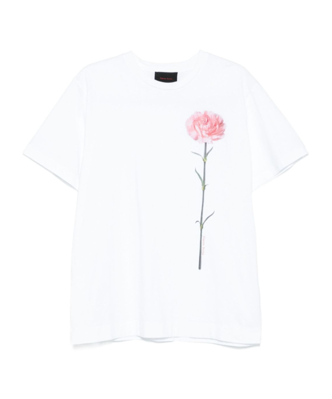 Simone Rocha Carnation-print Short-sleeve T-shirt In White