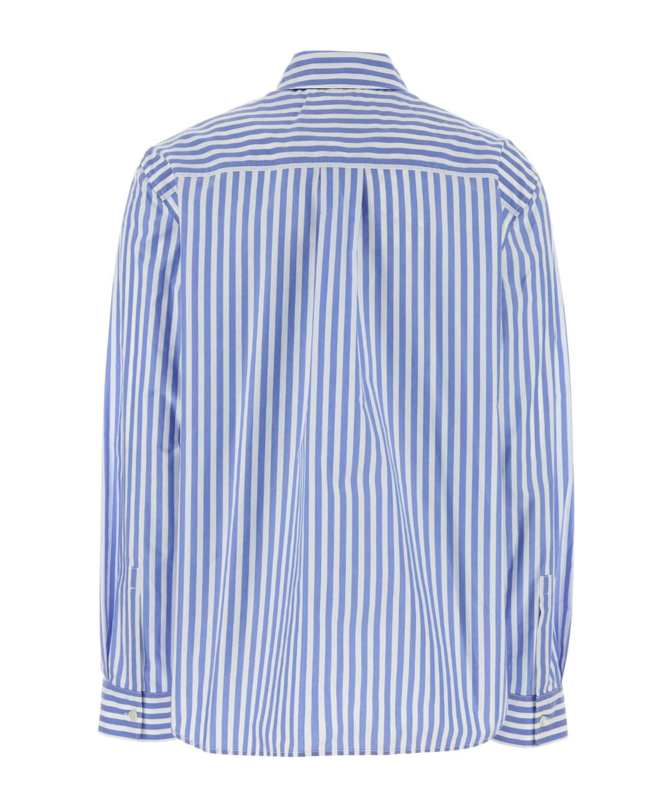 Shop Philosophy Di Lorenzo Serafini Striped Shirt In Blue