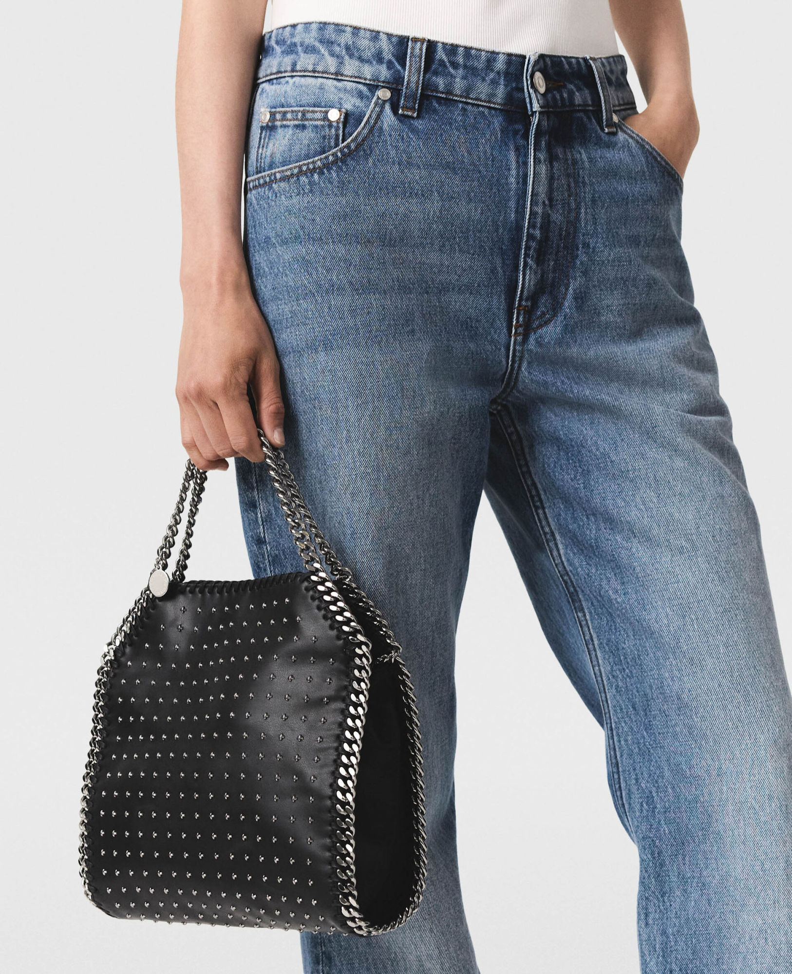 Stella Mccartney Jeans With Belt Loops In Blue