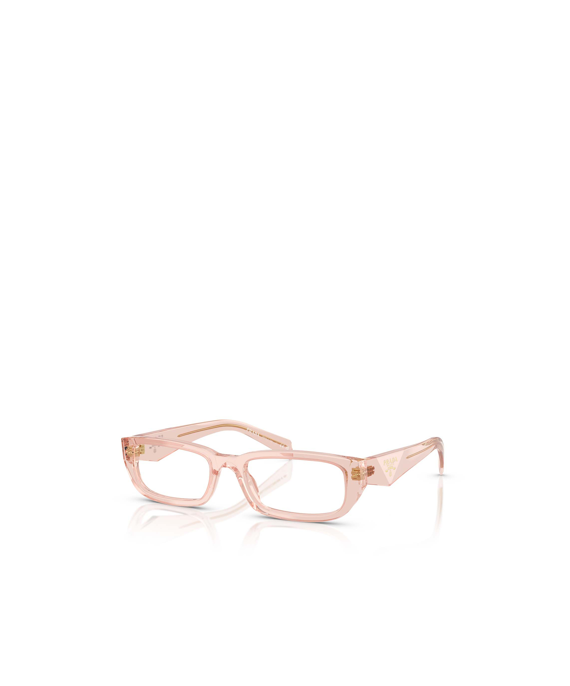 Shop Prada Rectangular Flat Mirror In Rosy