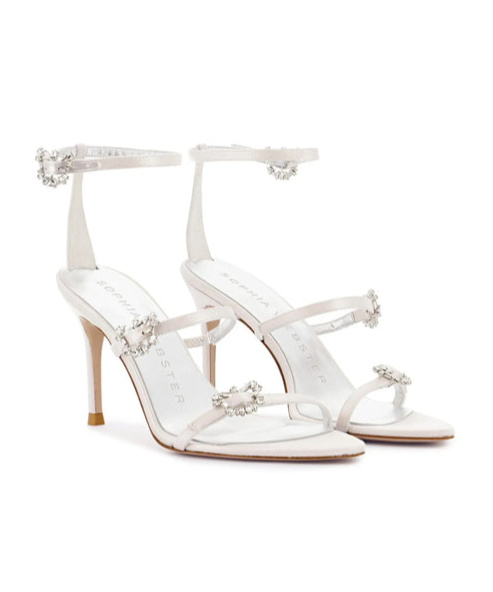 Sophia Webster Pointed High-heeled Sandals In White