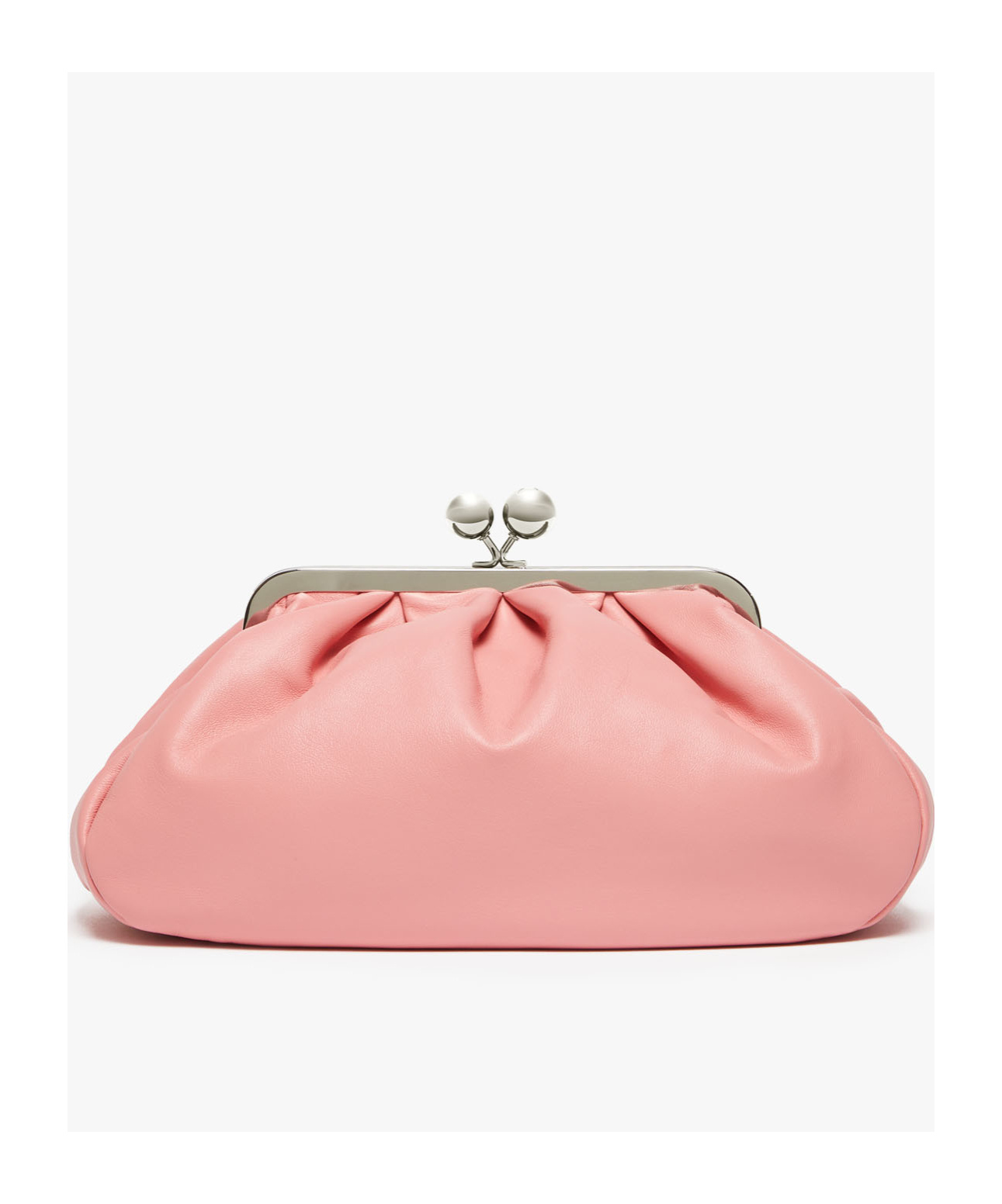 Weekend Max Mara Medium Napa Leather Pasticcino Shoulder Bag In Pink