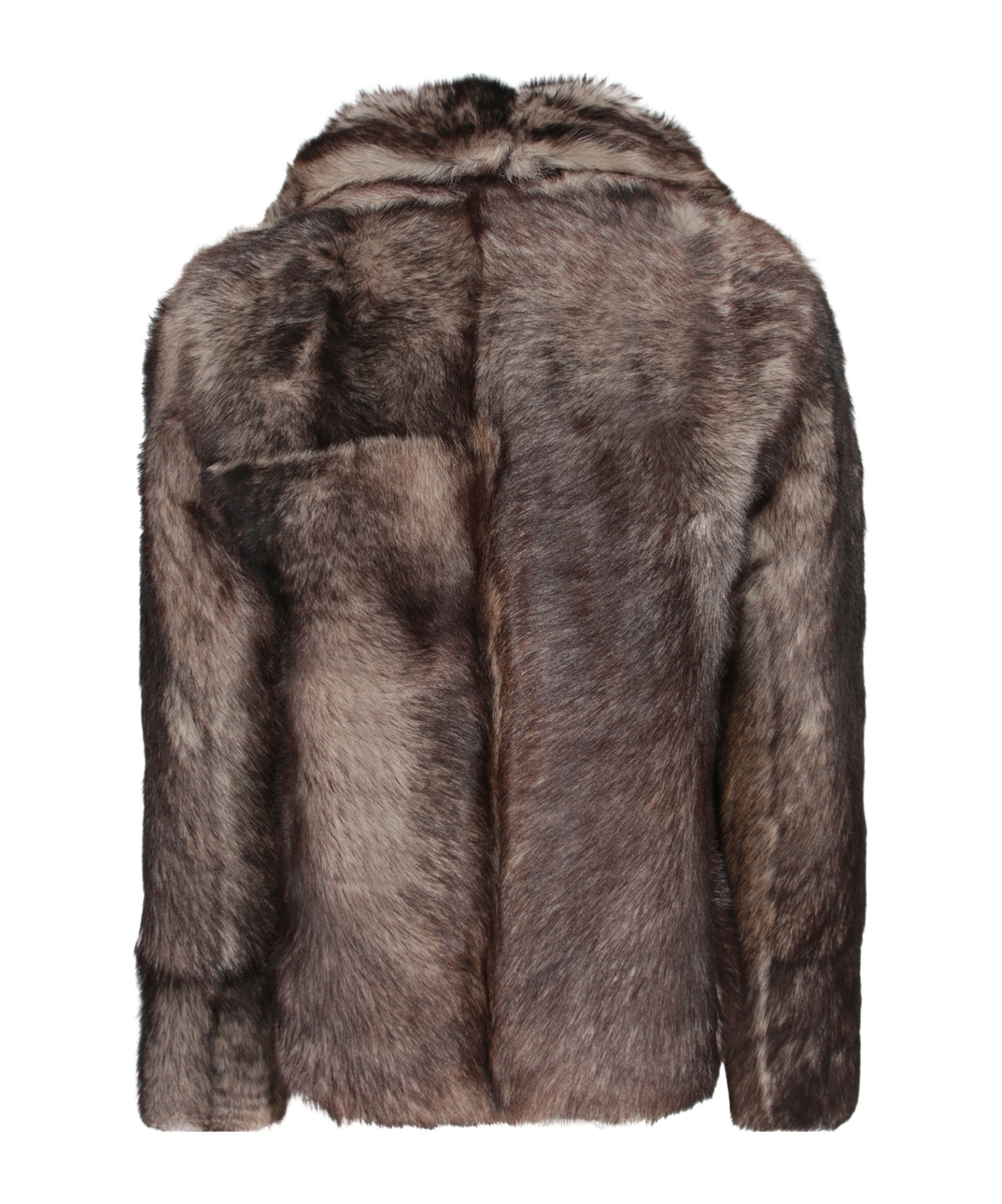 Yves Salomon Shearling Jacket In Brown