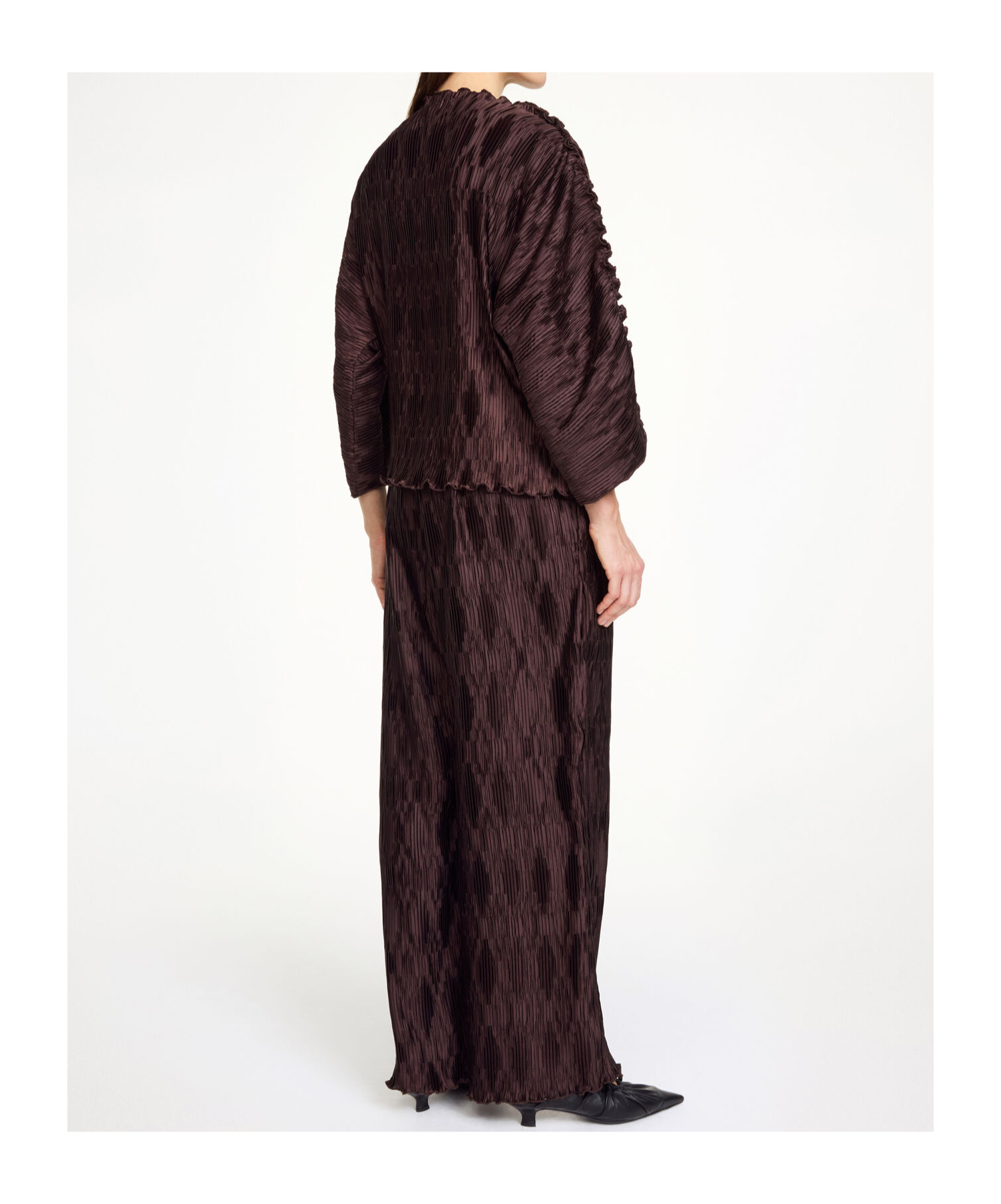 By Malene Birger Tralluman Pleated Blouse In Burgundy