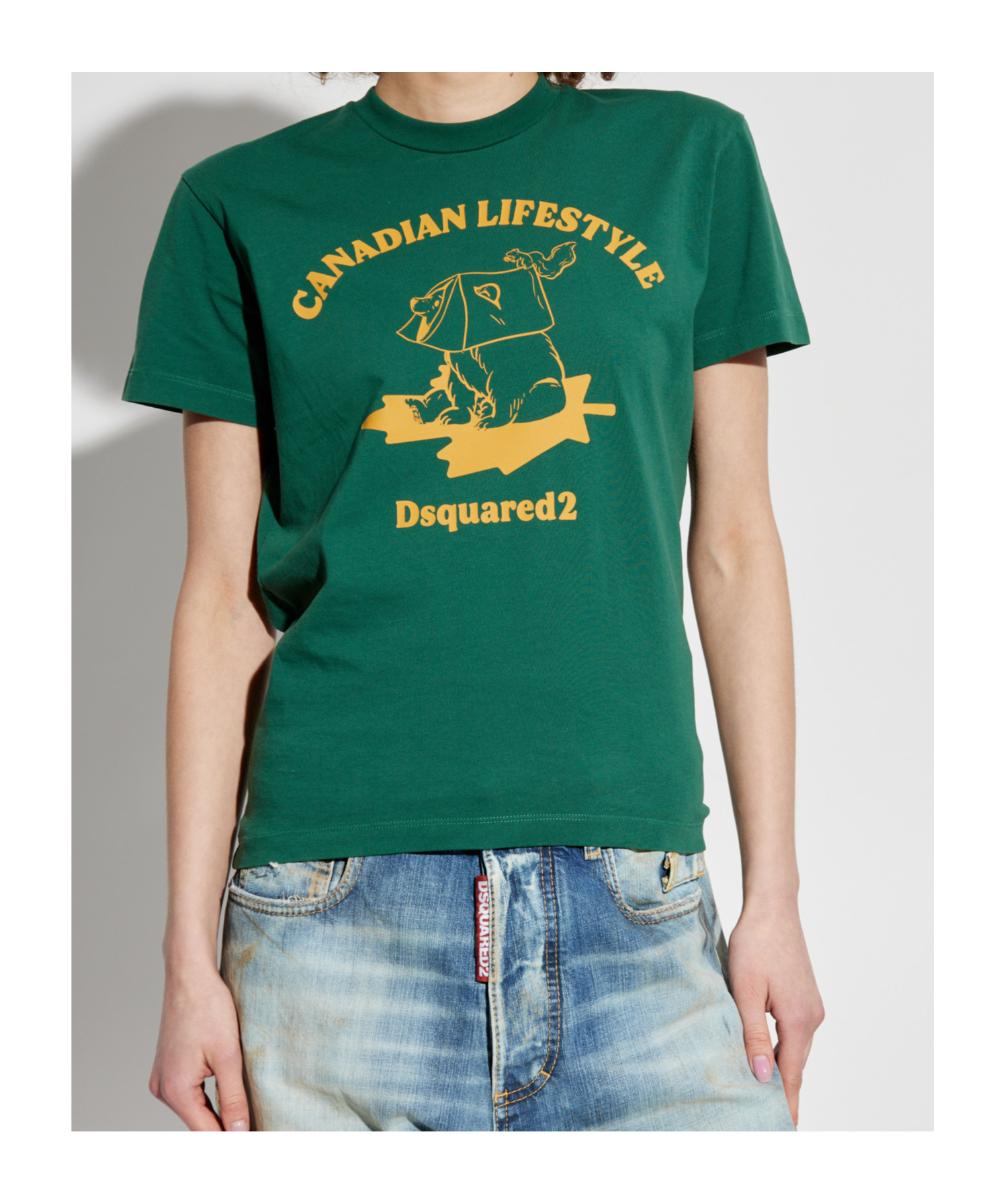 Dsquared2 Printed T-shirt In Green