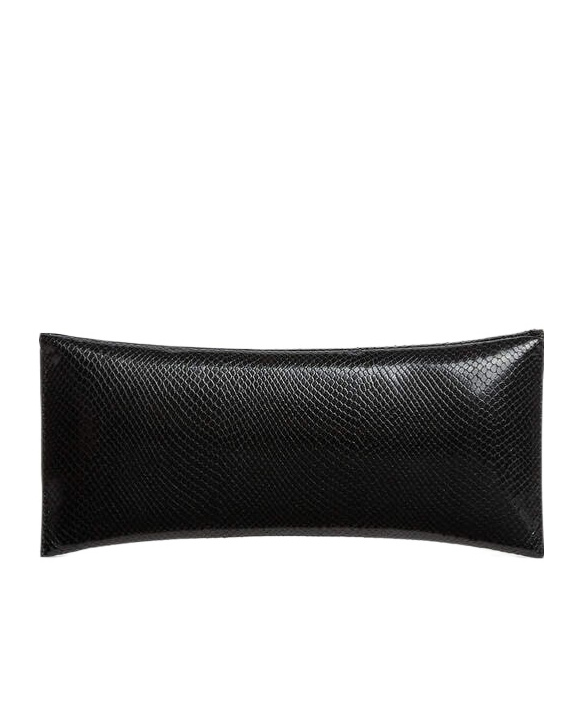 Dsquared2 Logo-plaque Leather Clutch Bag In Black