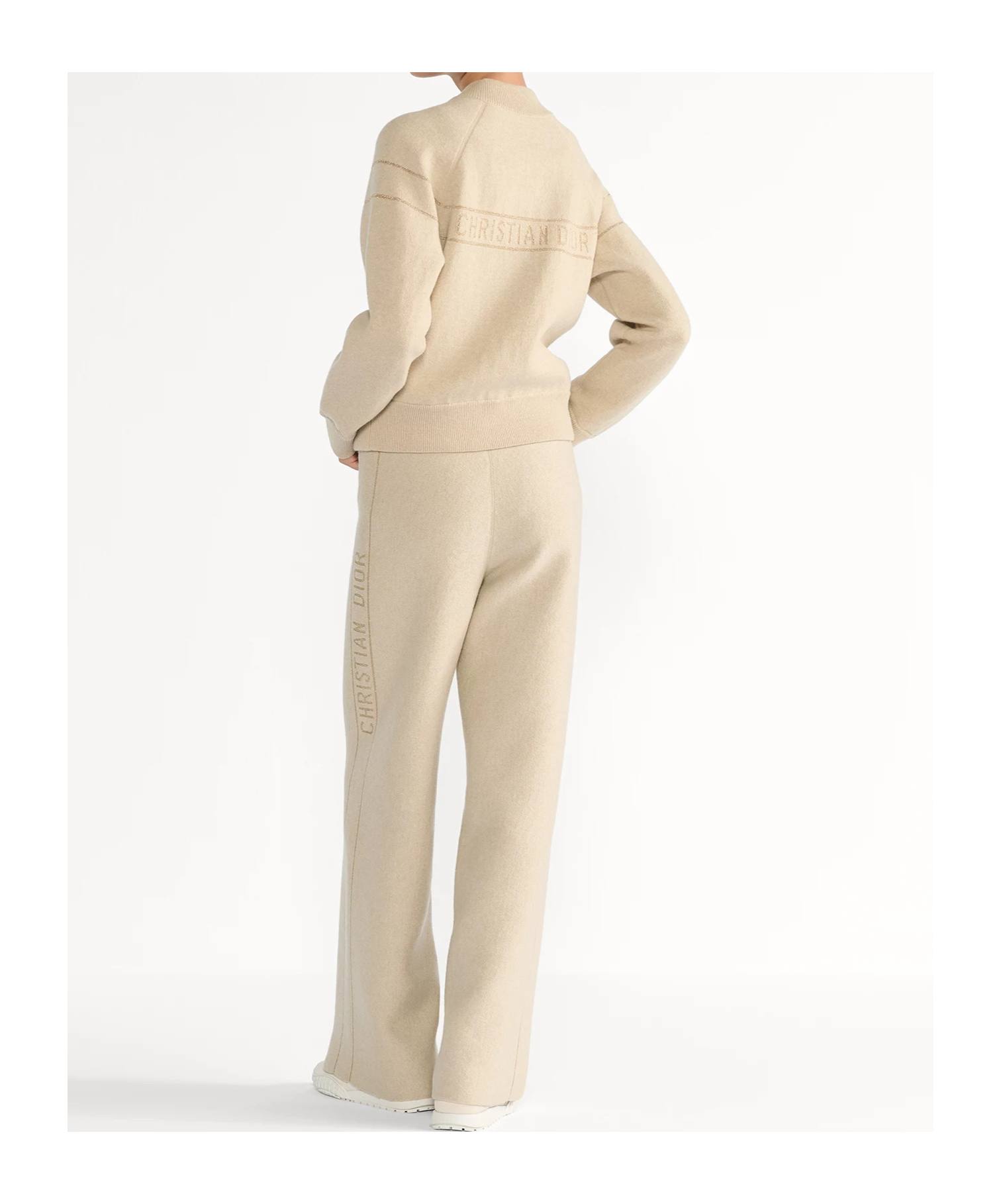 Dior Reversible Zipped Bomber Jacket In Neutral