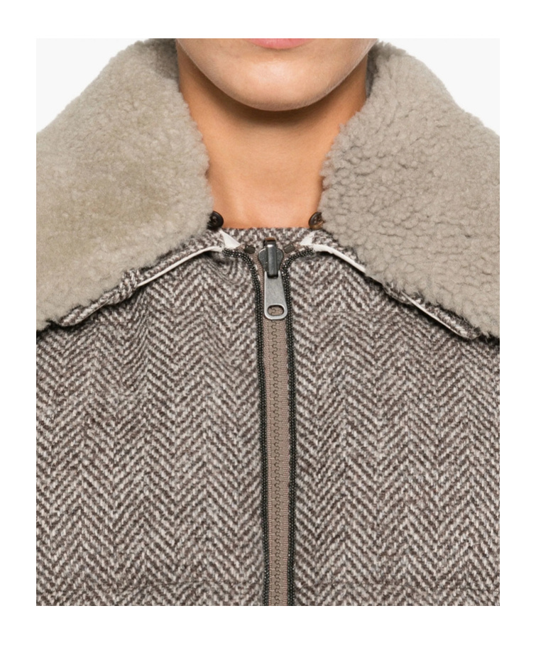 Brunello Cucinelli Lapel Long-sleeved Cotton Coat In Gray