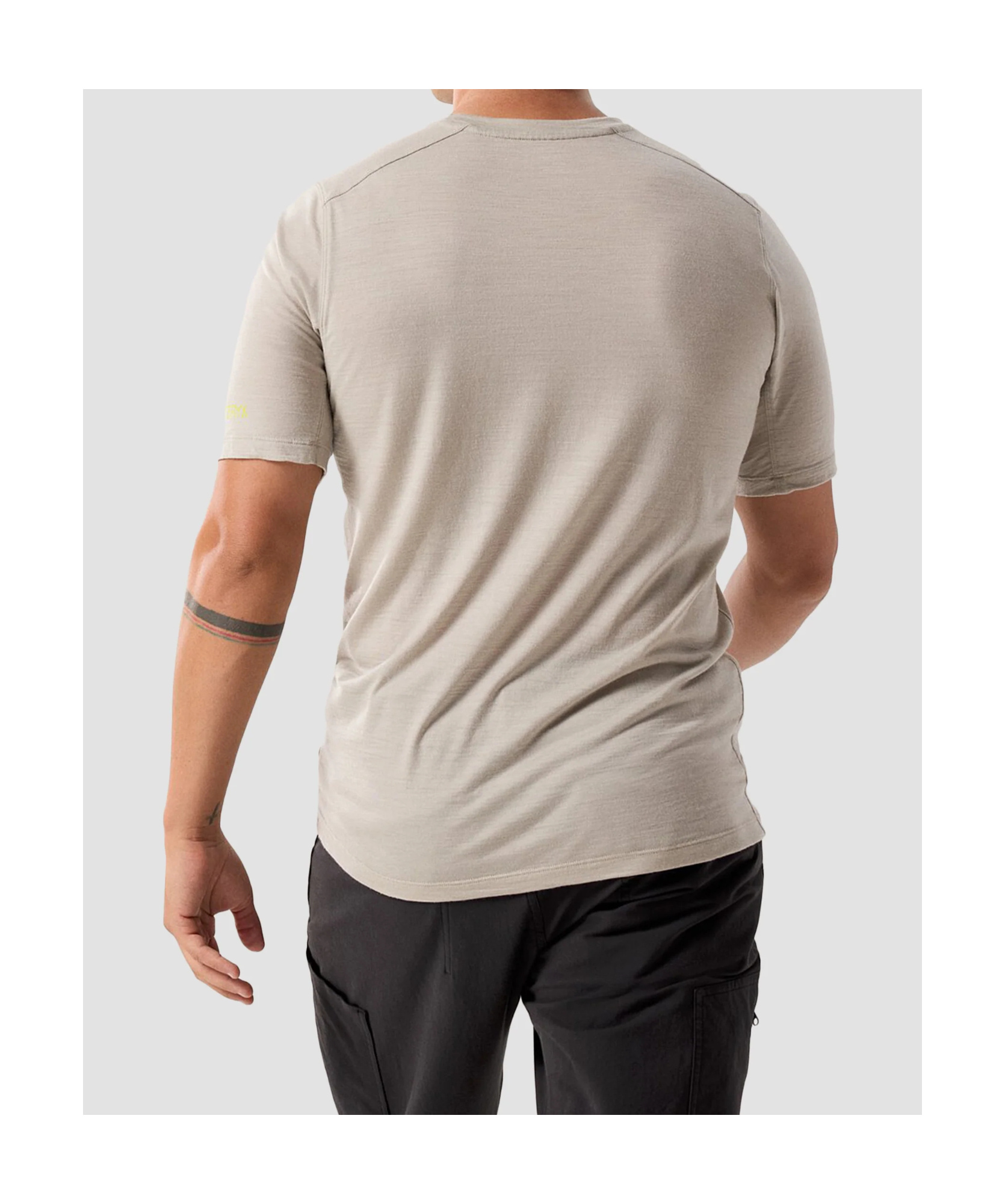 Arc'teryx Ionia Merino Wool Logo Shirt Ss Men's In Neutral
