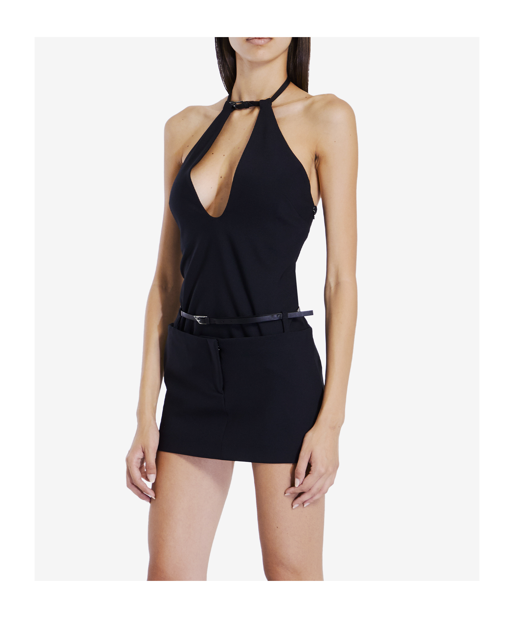 Attico Top With Strap In Black