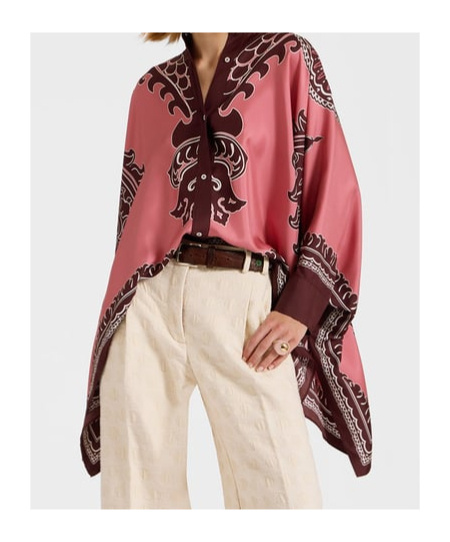La Doublej Scarf Shirt In Red