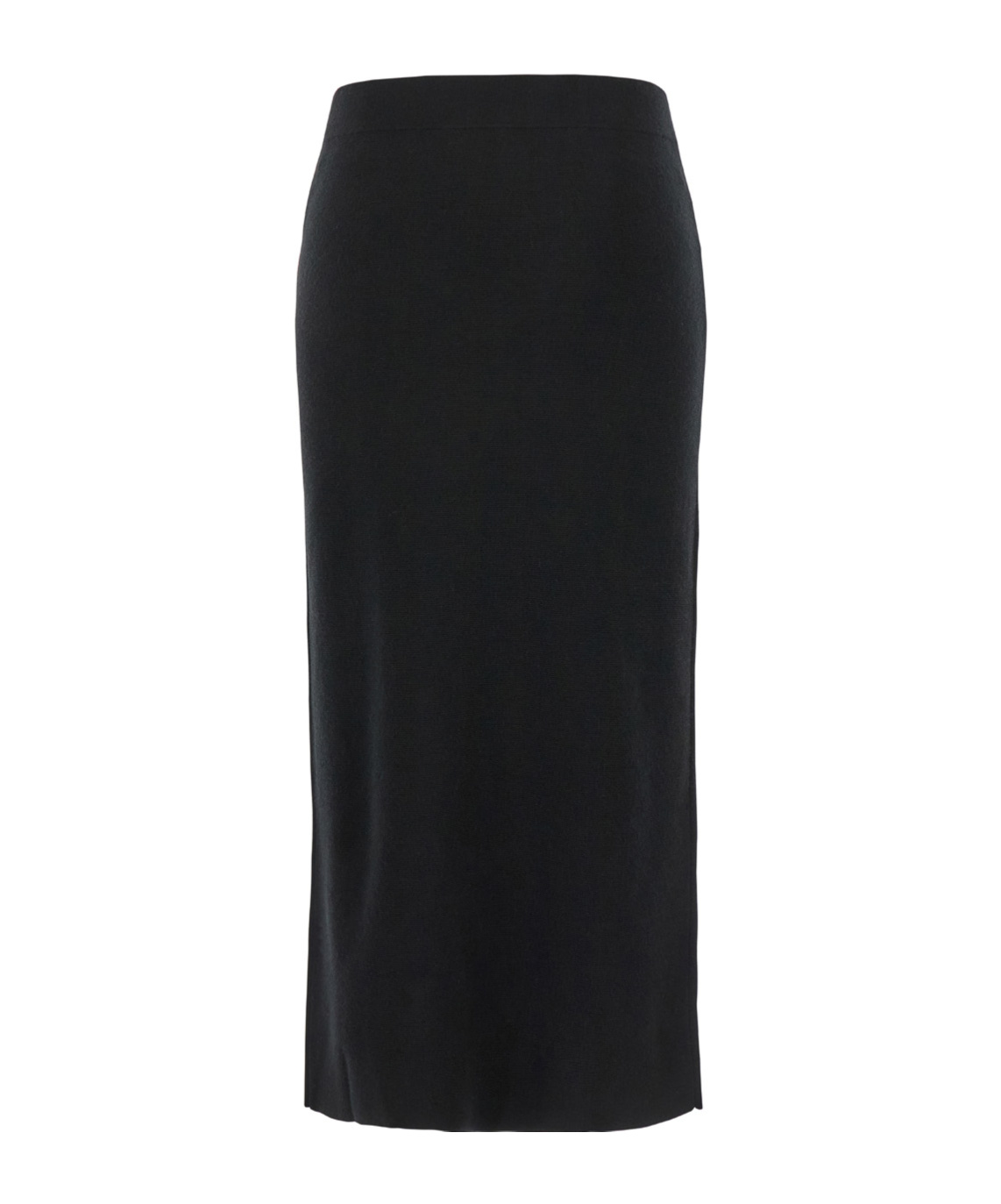 Shop P.a.r.o.s.h Knitted Midi Skirt In Black