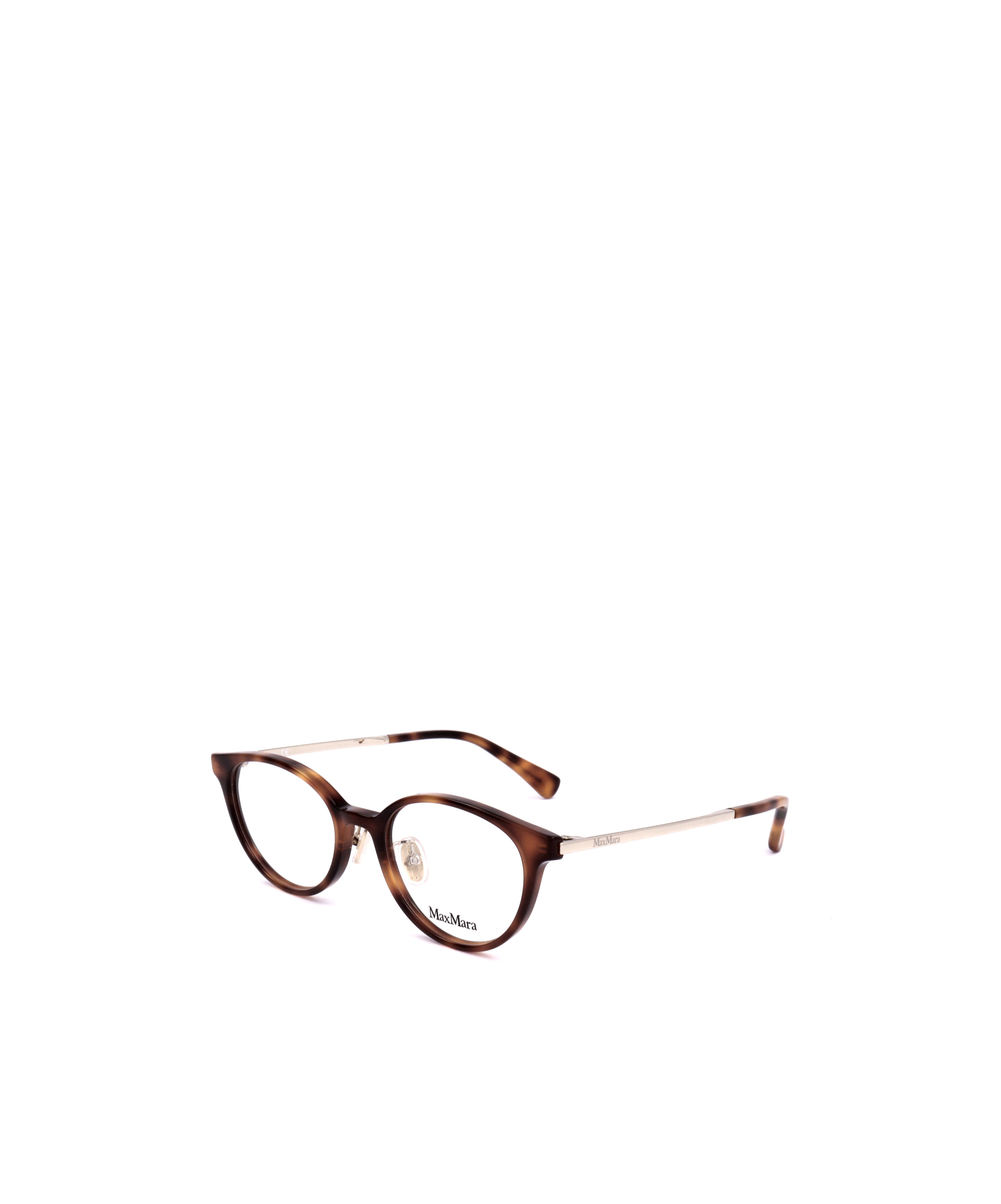 Max Mara Oval Frame Glasses In White