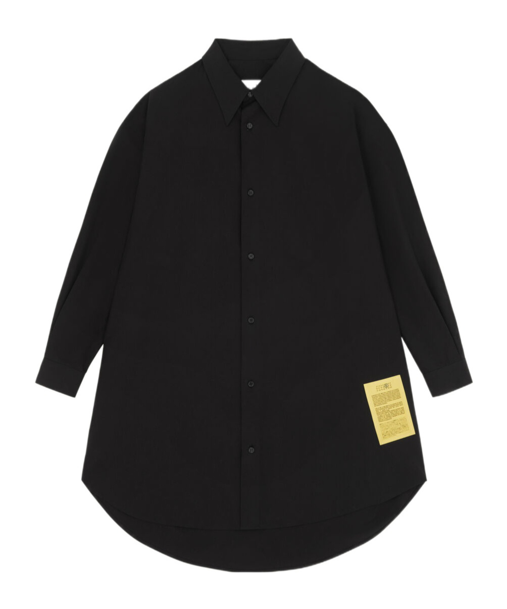 Mm6 Maison Margiela Shirt Dress In Black