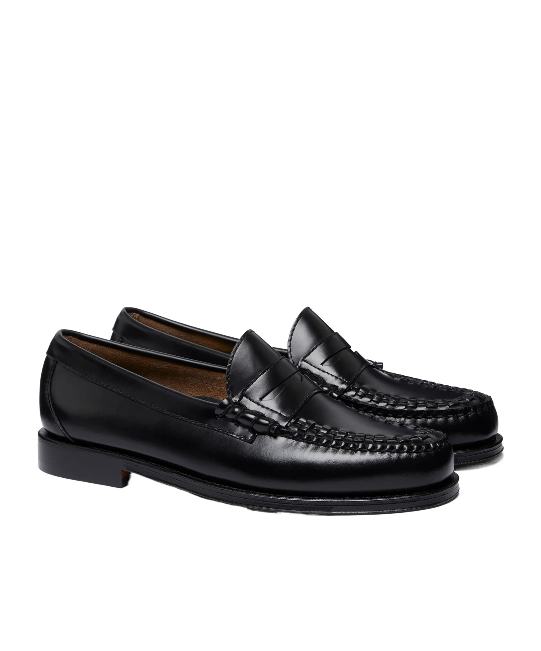G.h. Bass & Co. Weejuns Larson Weave Loafers In Black
