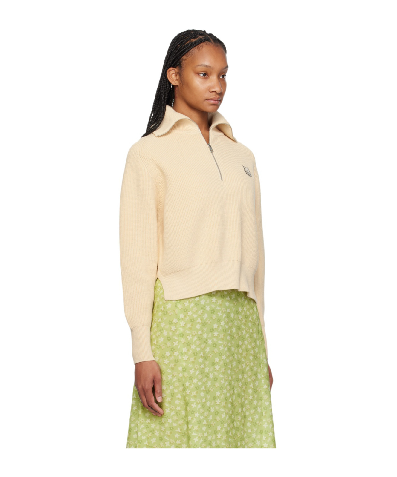 MAISON KITSUNÉ LOGO RIBBED SWEATER 