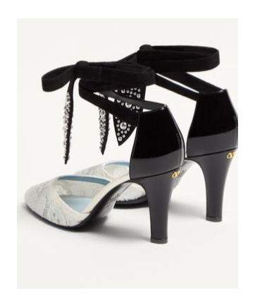 Shop Valentino 85mm Leather Pumps In Ivory/nude/black