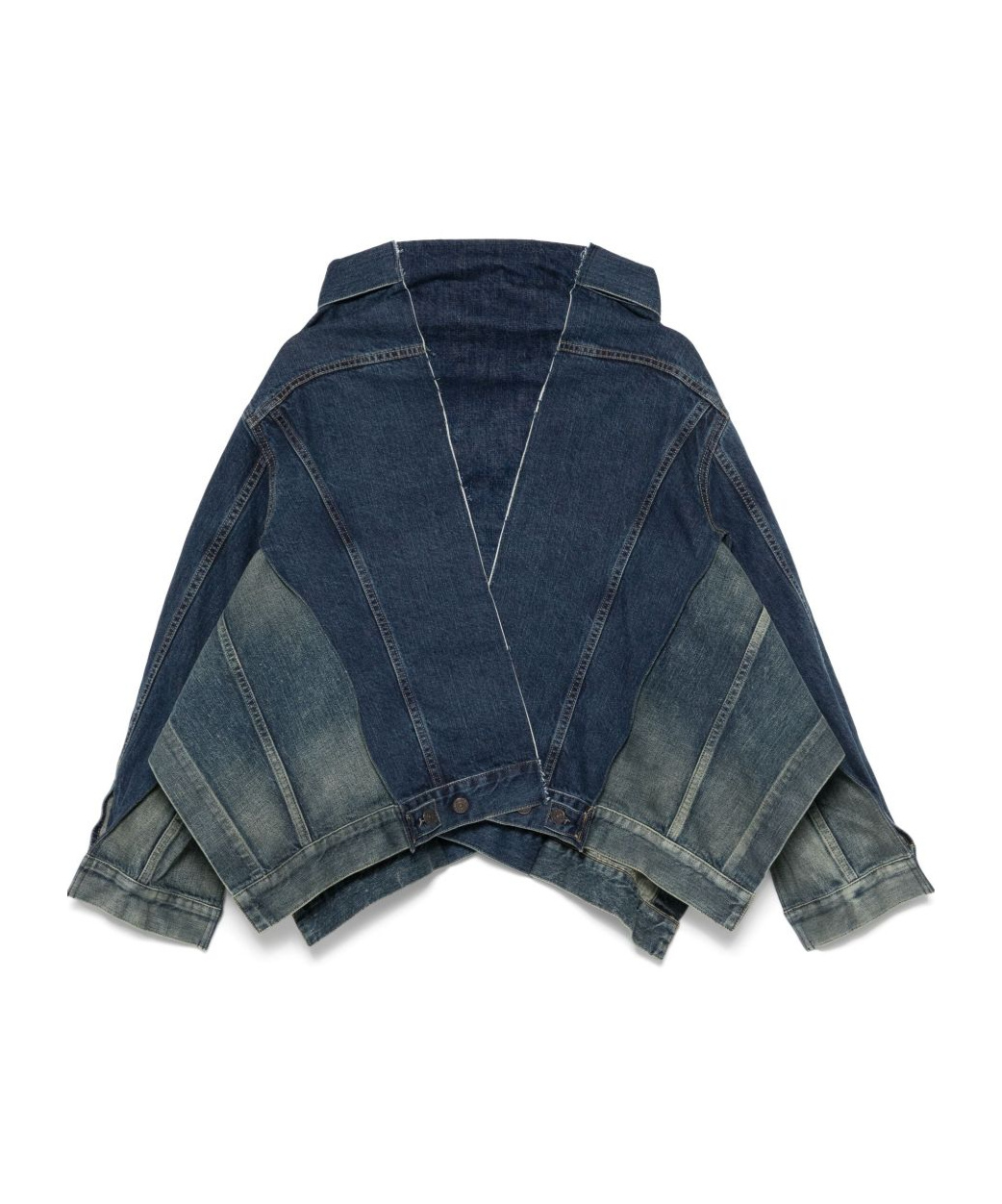 Junya Watanabe Patchwork Denim Jacket With Long Sleeves