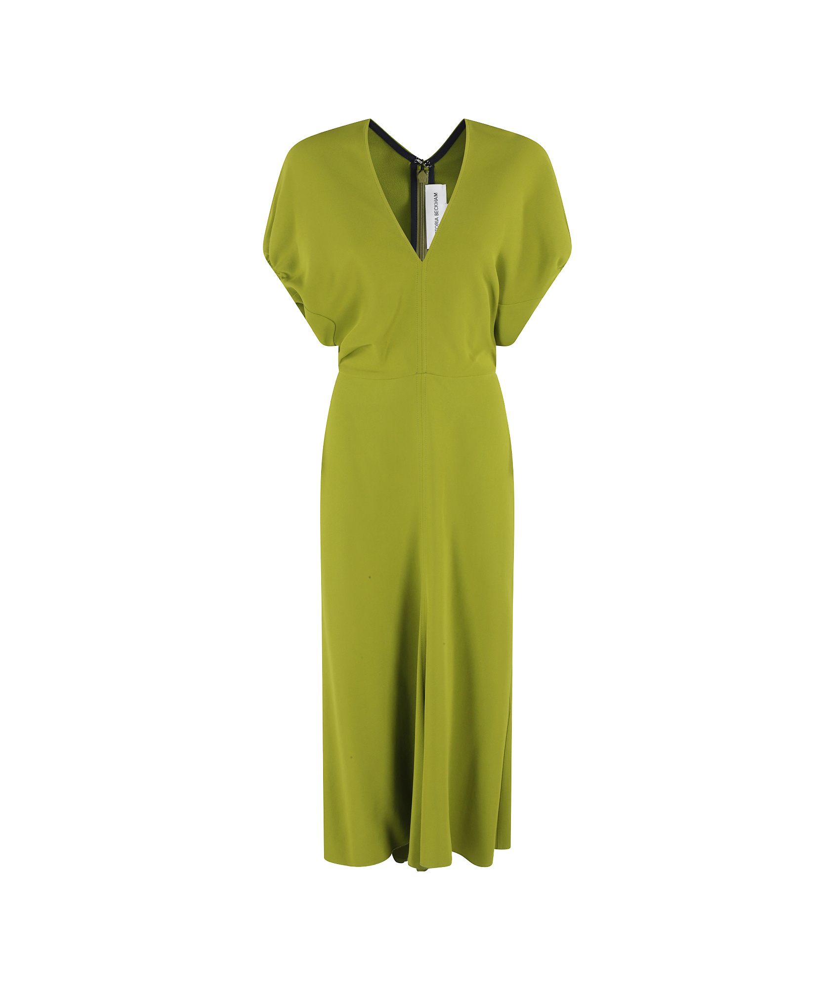 VICTORIA BECKHAM BLOUSON DETAIL MIDI DRESS 