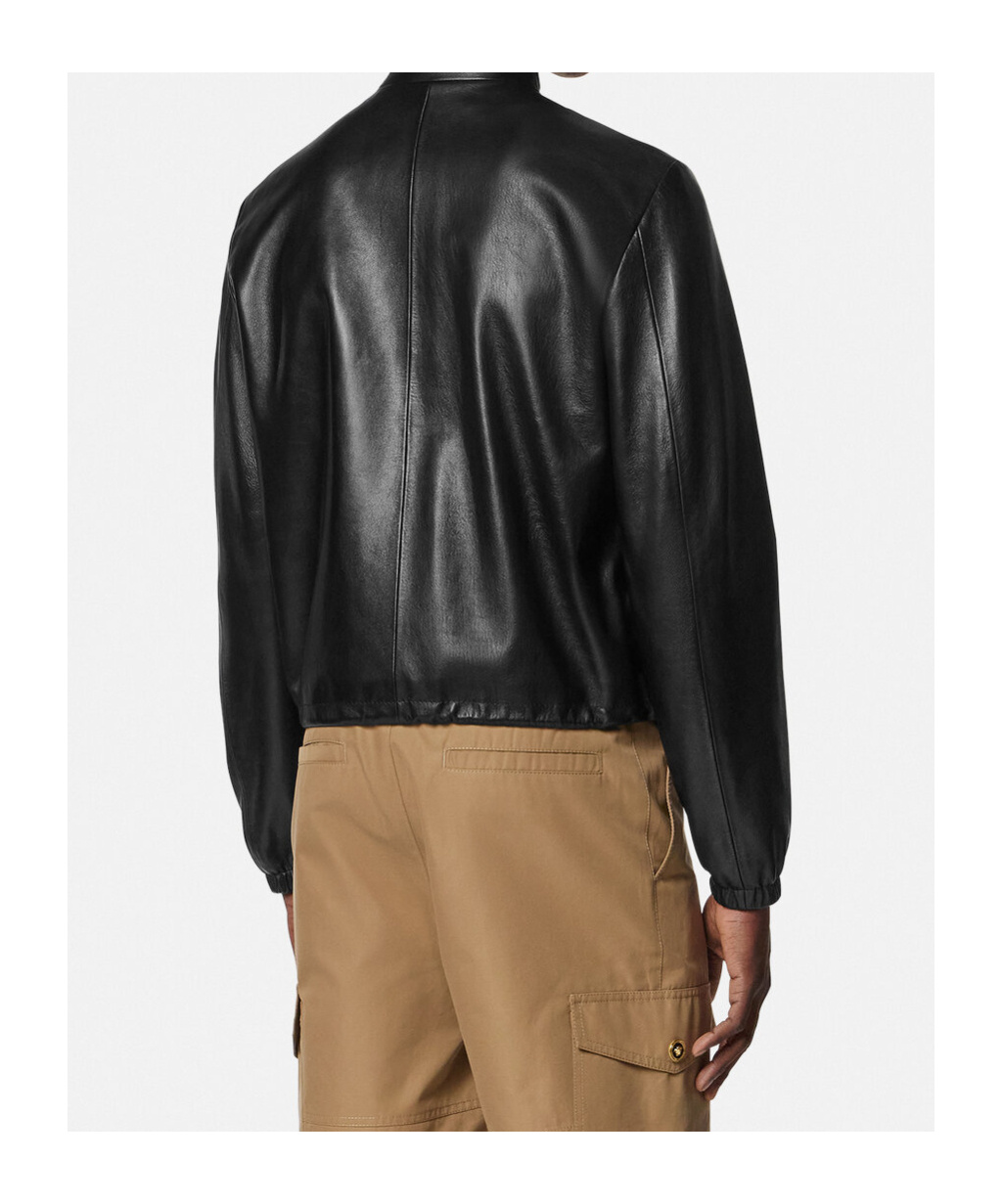 Versace Jacket High Collar Elastic Cuffs