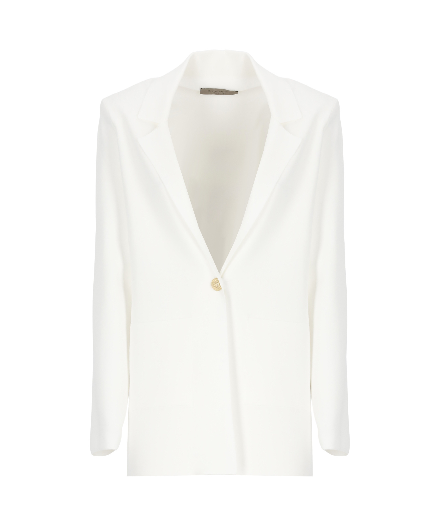 D Exterior D.exterior Single Button Blazer Jacket In White