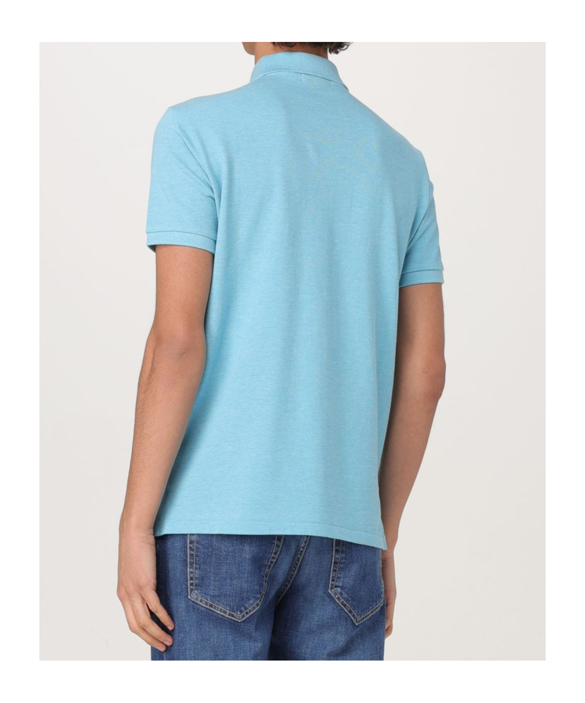 Polo Ralph Lauren Embroidered-logo Polo Shirt In Blue